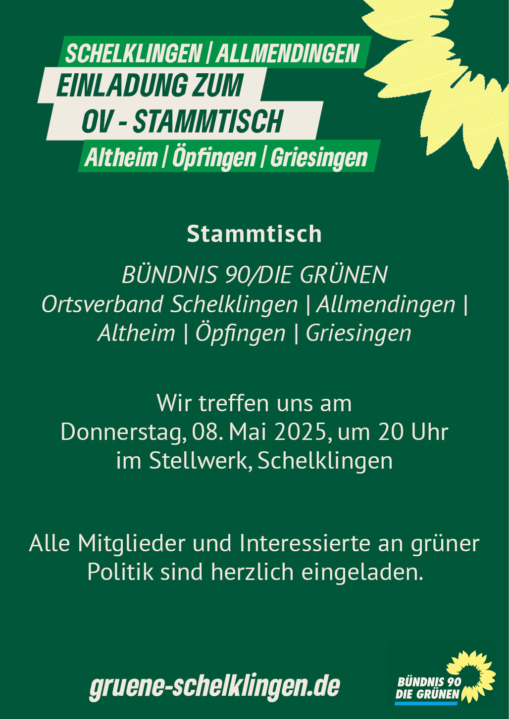 Einladung grüner Stammtisch