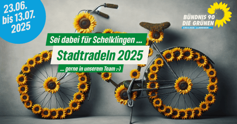 Grünes Team beim Stadtradeln in Schelklingen