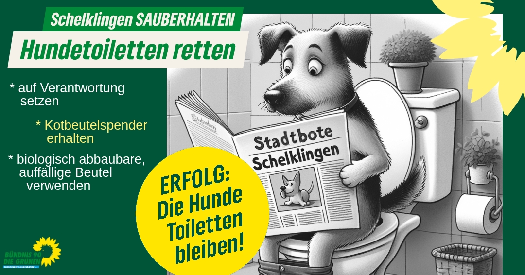 Erfolg: die Hundetoiletten bleiben
