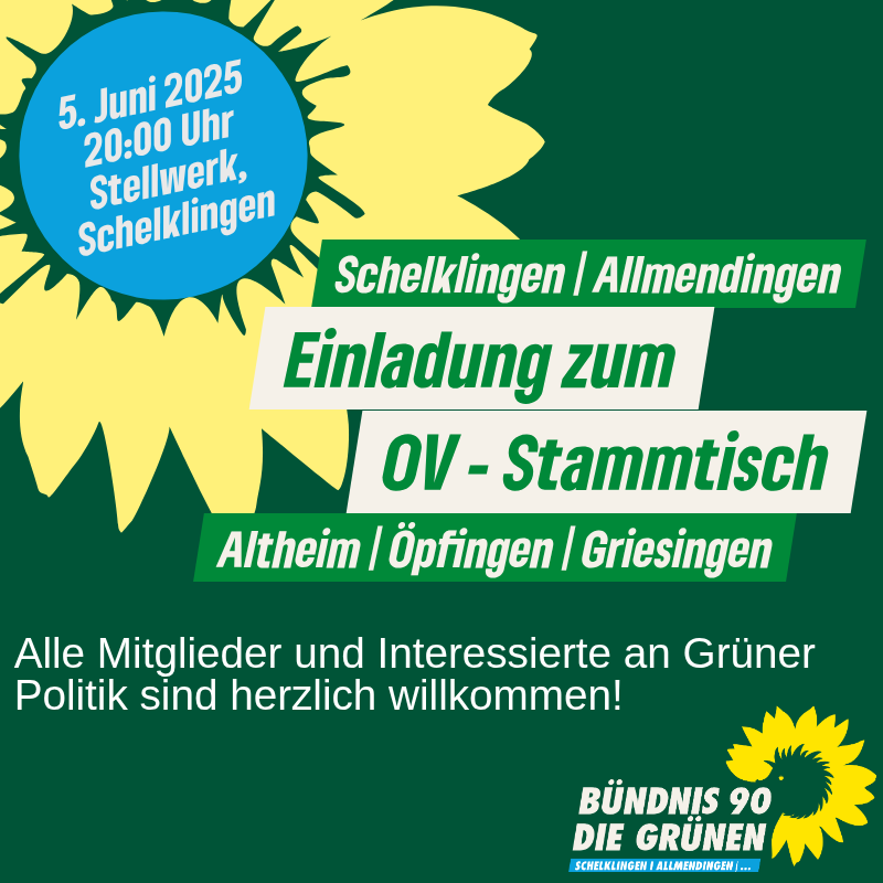 Grüner Stammtisch im Juni 2025