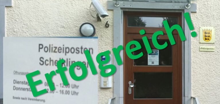 Polizeiposten: Schelklingens Bürger kämpfen und siegen