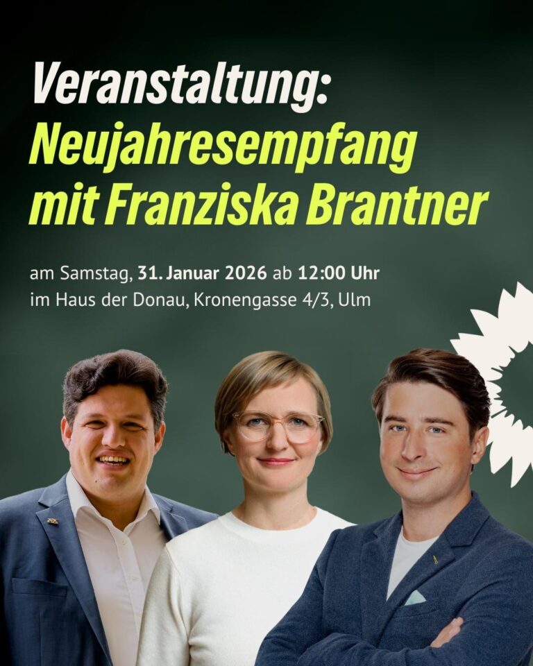 Die Grünen im Alb-Donau-Kreis laden zum Neujahrsempfang