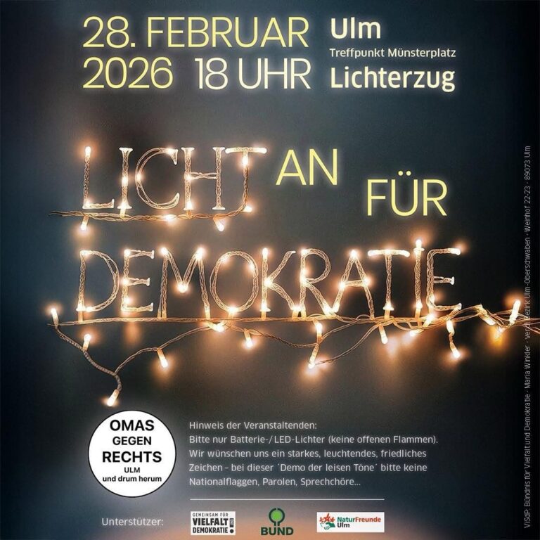 Licht an für Demokratie!