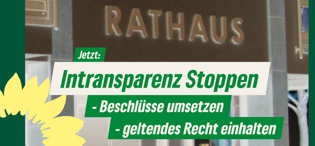 Intransparenz in Schelklingen stoppen!