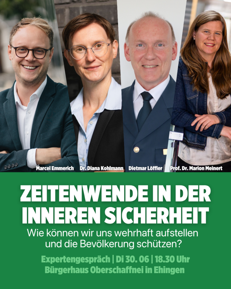 „Zeitenwende in der inneren Sicherheit – Wie können wir uns wehrhaft aufstellen und die Bevölkerung schützen?“